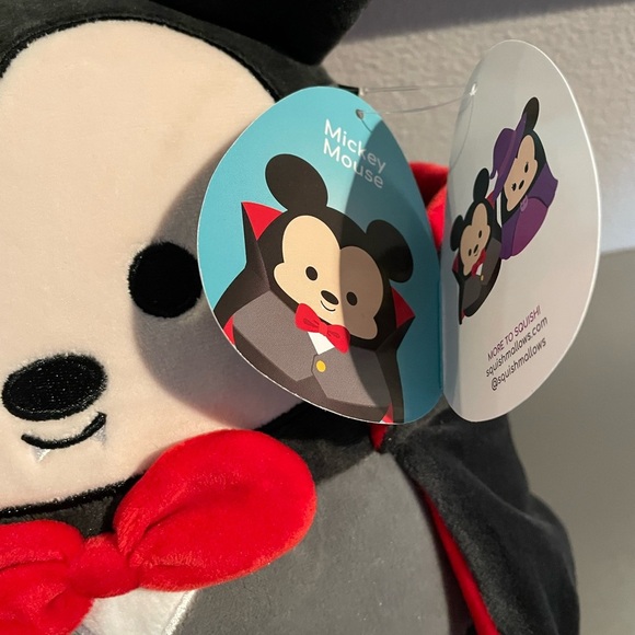 NWT Mickey Mouse Vampire 12” Squishmallow - Picture 4 of 5